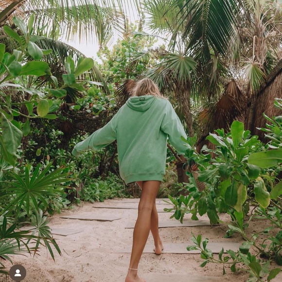 Daily Drills Tops - Daily Drills Mint Green Women's Hoodie Sweatshirt